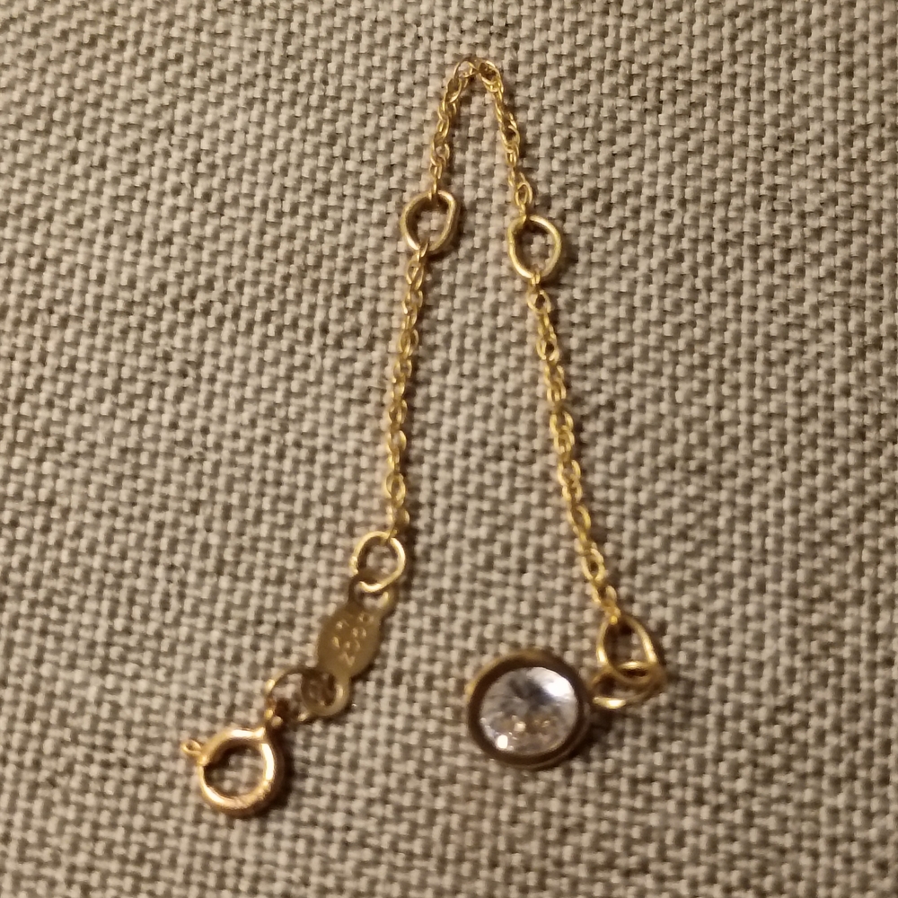 14k Yellow Gold Chain Extender